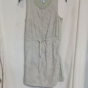 Chic Light Sage Colored With Gray Designs Patterned Skort Jumpsuit
